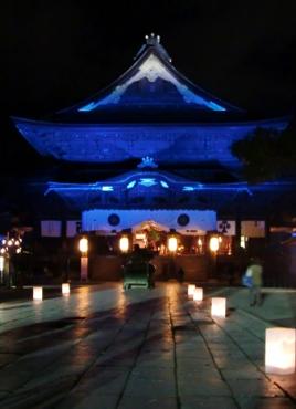 昨夜の善光寺本堂ライトアップ|「花はタケダ」　（長野県長野市の花屋）のブログ